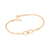 Pulseira ferradura banhada a ouro 18k (55214900)