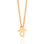 Gargantilha infantil banhada a ouro 18k com cruz (53182300) - comprar online