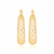 Brinco argola estrelas banhado a ouro 18k (52317800) - comprar online