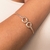 Bracelete ferradura fosco banhado a ouro 18k (55215000) - Estilo Dixe | Semijoias Rommanel