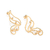 Maxi brinco borboleta banhado a ouro 18k com zircônias (52733206) - comprar online