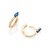 Brinco argola banhado a ouro 18k com zircônias e cristais (52735707) - comprar online