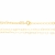 Gargantilha dupla corações banhada a ouro 18k (53113100) - comprar online