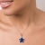 Pingente estrela banhado a ouro 18k com cristal e zircônias (54286107) - Estilo Dixe | Semijoias Rommanel