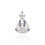 Pingente Nossa Senhora Aparecida de prata 925 com zircônias (84008504)