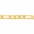 Cordão banhado a ouro 18k diamantado com fio elos alternados (53134500) - comprar online