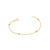 Pulseira banhada a ouro 18k com globos (55085400)