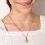 Pingente rosto princesa cinderela banhado a ouro 18k com aplicação de resina (54282814) - Estilo Dixe | Semijoias Rommanel