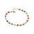 Pulseira banhada a ouro 18k olho negro (55141314)