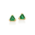 Brinco solitário triangular banahdo a ouro 18k com cristais (52730631)