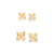 Kit brinco flor banhado a ouro 18k (52733600)