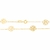 Cordão banhado a ouro 18k com flores vazadas (53124700) - comprar online