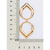 Maxi brinco gotas vazado banhado a ouro 18k (52733300) na internet