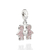Berloque duas meninas de prata 925 com zircônias (84015297)