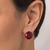 Brinco botão banhado a ouro 18k com cristal (52734233) - Estilo Dixe | Semijoias Rommanel