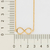 Gargantilha infinito banhada a ouro 18k (53238800) - comprar online