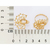 Maxi anel meia flor de lótus banhado a ouro 18k com zircônias (51351306) na internet