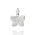 Pingente borboleta de prata 925 com zircônias (84016906)
