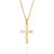Pingente cruz banhado a ouro 18k (54284300) - comprar online