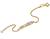 Pulseira banhada a ouro 18k infantil (55021600) - comprar online