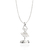 Pingente bailarina de prata 925 com zircônias (84007106) - comprar online