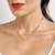 Gargantilha com coração estilizado banhada a ouro 18k (53217300) na internet