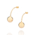 Brinco palito com esferas banhado a ouro 18k (52735600) - comprar online