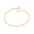 Pulseira elo cadeado oval banhada a ouro 18k (55205100)