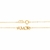 Gargantilha banhada a ouro 18k com escrita amor (53171800) - comprar online
