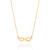 Gargantilha amor eterno banhada a ouro 18k (53212600)
