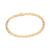 Pulseira groumet banhada a ouro 18k (55212800)