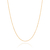 Gargantilha banhada a ouro 18k fio cadeado (53163800)