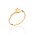 Anel skinny linguado banhado a ouro 18k (51349000)