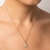 Pingente redondo batismo banhado a ouro 18k (54278200) - Estilo Dixe | Semijoias Rommanel