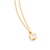 Pingente banhado a ouro 18k com imitação de pedra - comprar online