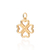Pingente trevo banhado a ouro 18k (54281500)