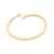 Pulseira coração banhada a ouro 18k (55217400)