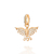 Pingente Espírito Santo banhado a ouro 18 k com zircônias (54283606)