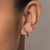 Brinco meia argola olho grego banhado a ouro 18 k com zircônias e cristais (52737607) - Estilo Dixe | Semijoias Rommanel