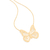 Gargantilha borboleta banhada a ouro 18k (53212300)