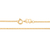 Gargantilha banhada a ouro 18k fio grumet lixado (53029300) - comprar online