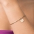 Pulseira te dedico banhada a ouro 18k com fio acetinado e pingente fé (55211601) na internet