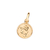 Pingente redondo anjo da guarda banhado a ouro 18k (54277800)