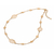 Gargantilha banhada a ouro 18k formada por folhas (53112100)