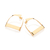 Brinco meia argola estribo banhado a ouro 18k (52730700) - comprar online