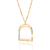 Pingente estribo banhado a ouro 18k (54283400) - comprar online