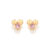 Brinco minnie baby banhado a ouro 18k com zircônias (52735097)