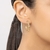 Brinco meia argola infinito com coração banhado a ouro 18k (52725400) - Estilo Dixe | Semijoias Rommanel