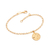Pulseira com pingente elementos mar banhada a ouro 18k (55211200)