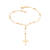 Pulseira terço banhada a ouro 18k (55205500)
